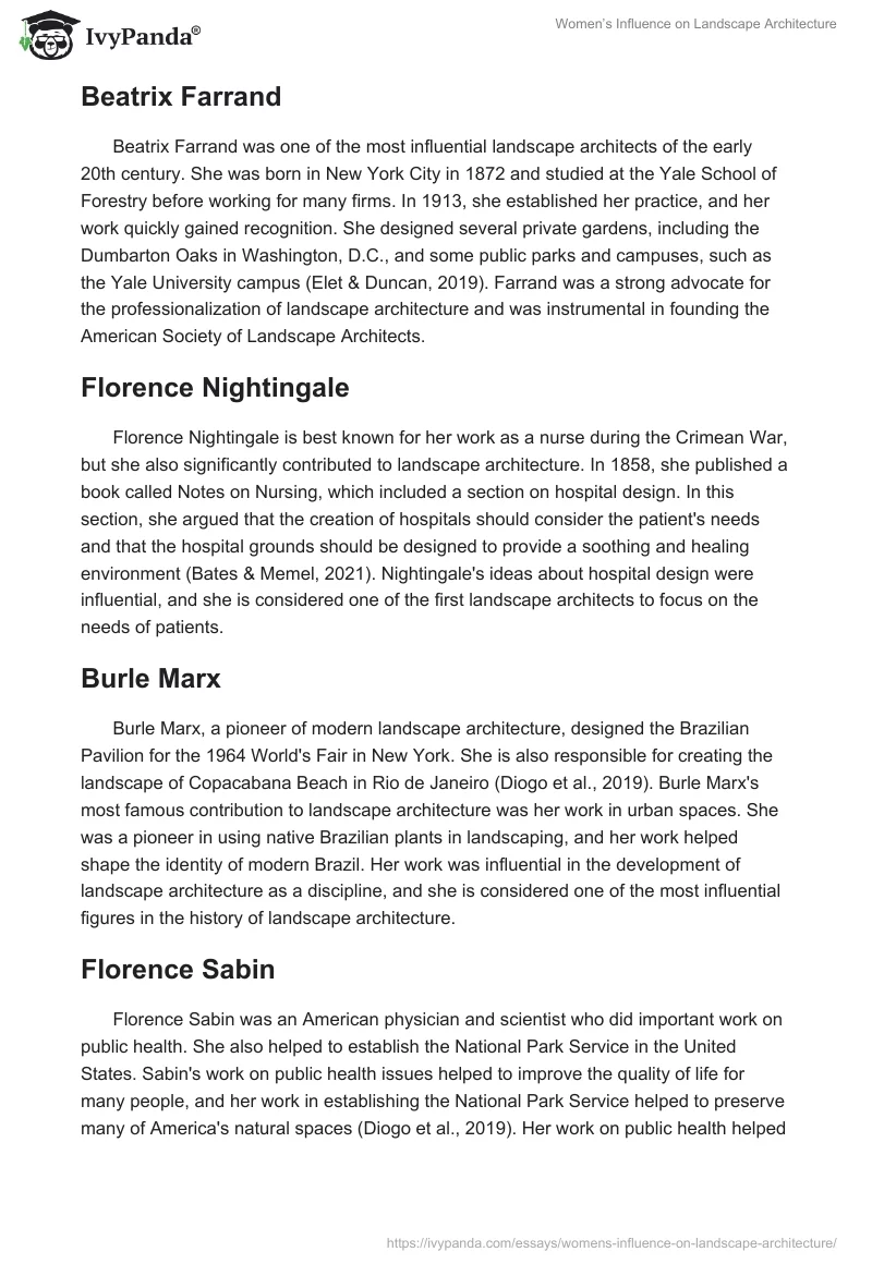 Women’s Influence on Landscape Architecture. Page 3