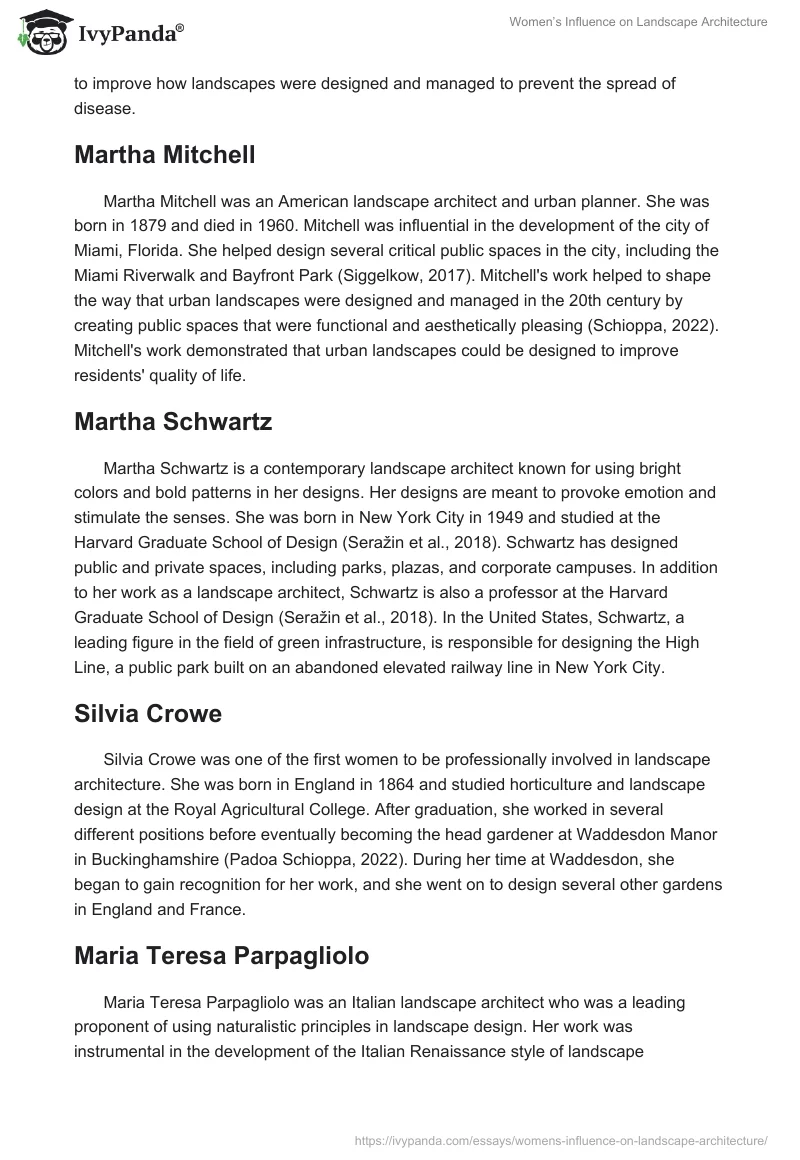 Women’s Influence on Landscape Architecture. Page 4