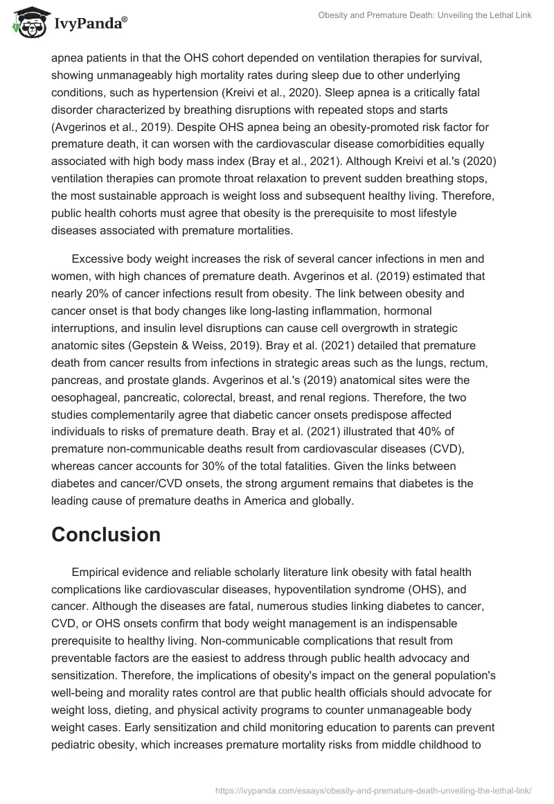 Obesity and Premature Death: Unveiling the Lethal Link. Page 3