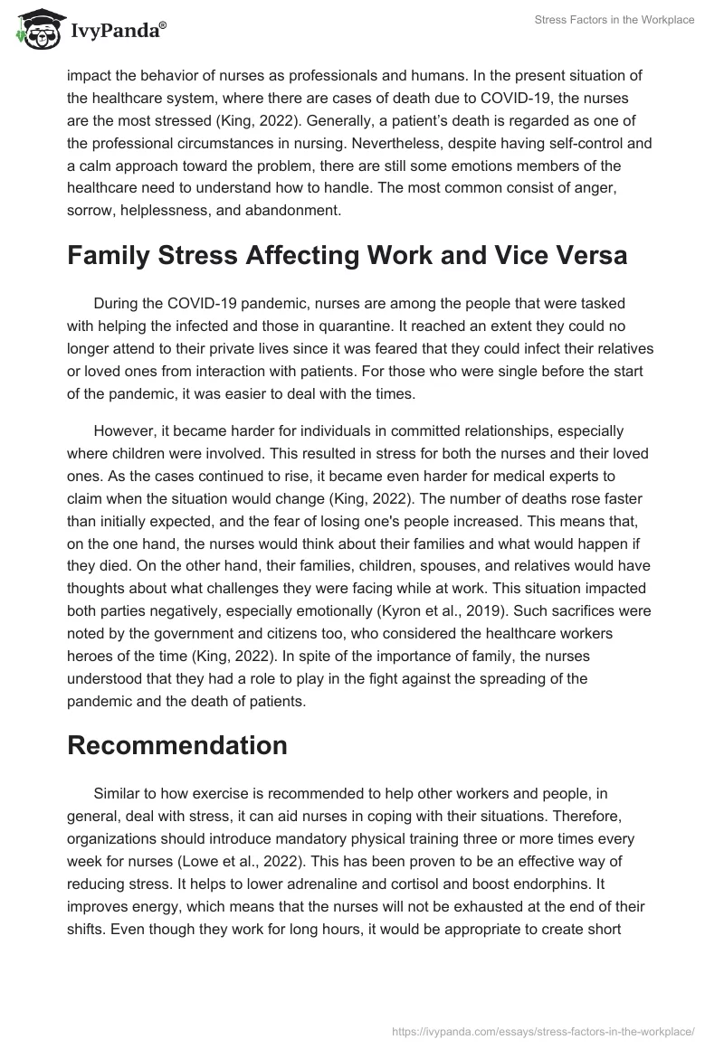 Stress Factors in the Workplace. Page 4