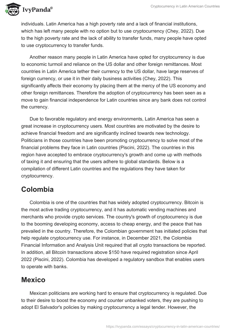 Cryptocurrency in Latin American Countries. Page 4