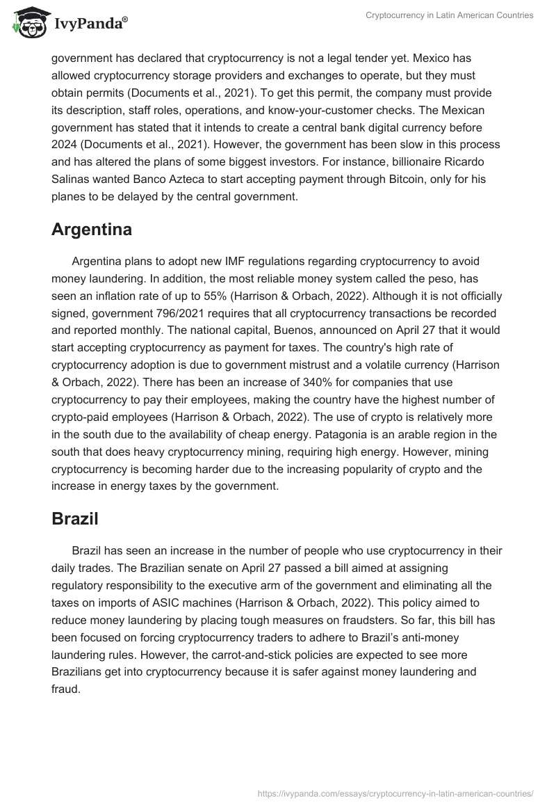 Cryptocurrency in Latin American Countries. Page 5