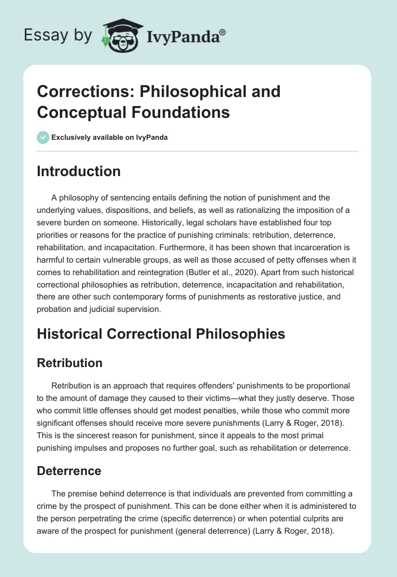 Corrections: Philosophical and Conceptual Foundations. Page 1