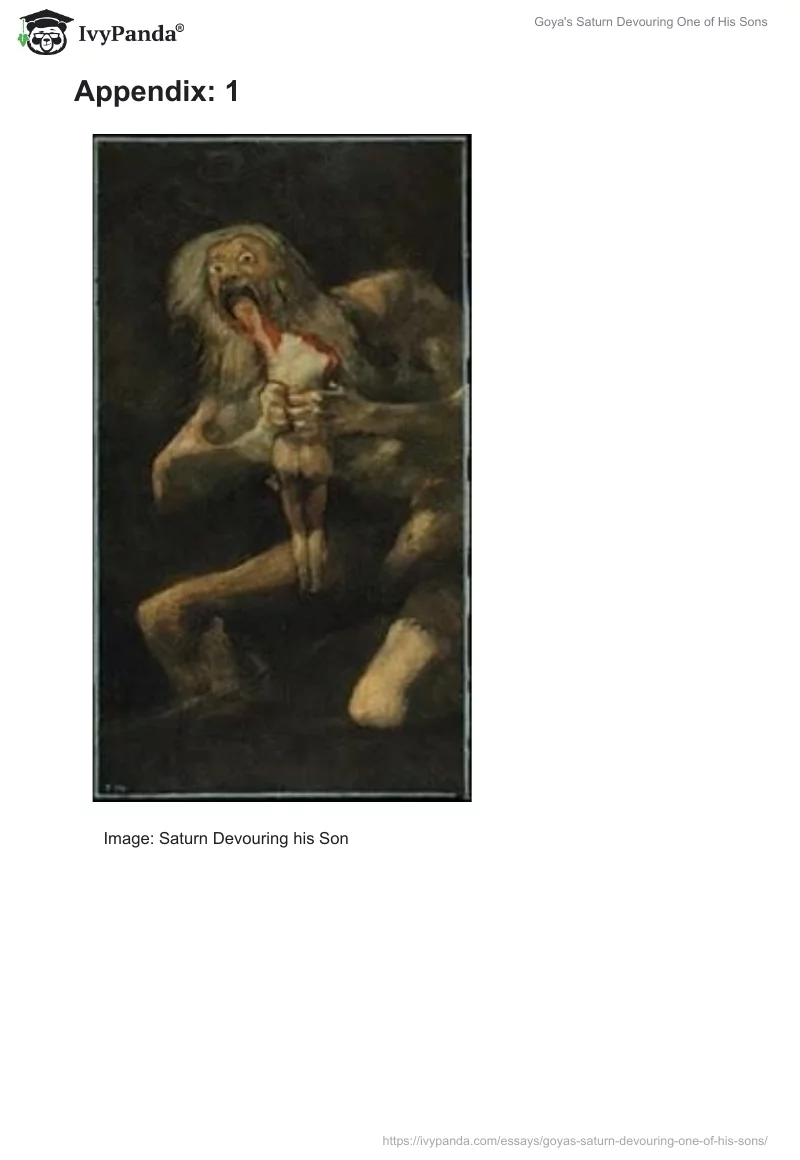 Goya's "Saturn Devouring One of His Sons". Page 4