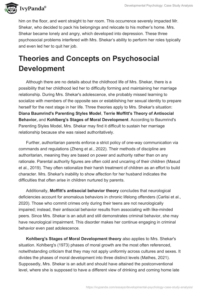 Developmental Psychology: Case Study Analysis. Page 5