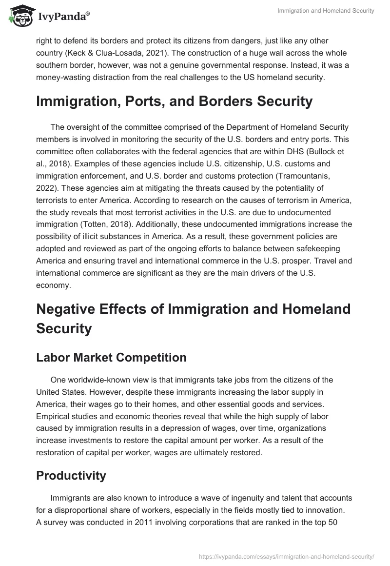 Immigration and Homeland Security. Page 5
