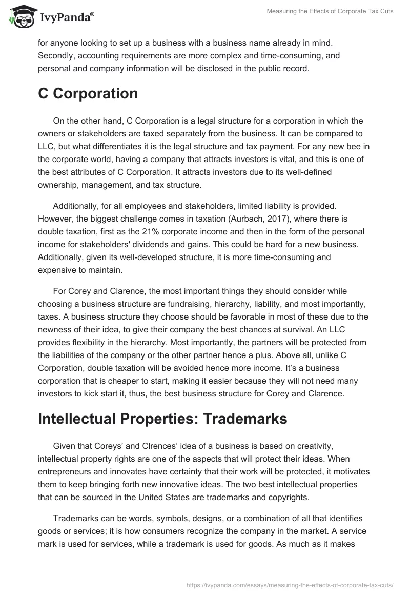 Measuring the Effects of Corporate Tax Cuts. Page 2