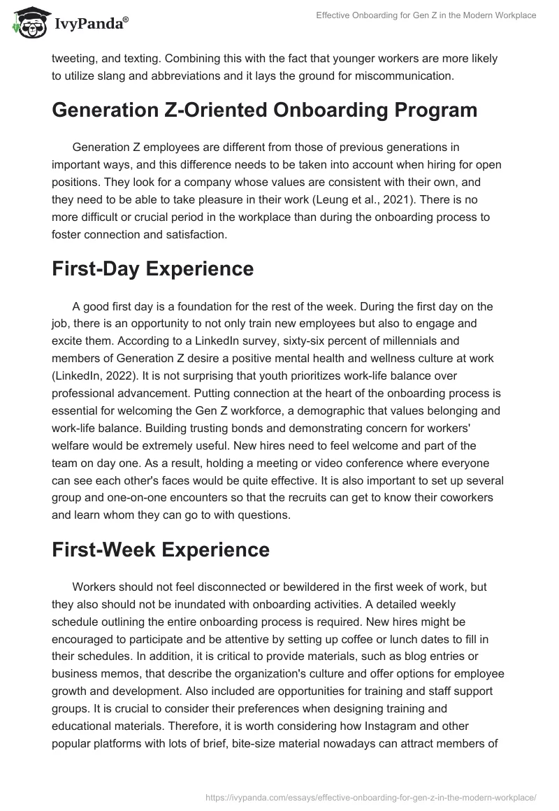 Effective Onboarding for Gen Z in the Modern Workplace. Page 2