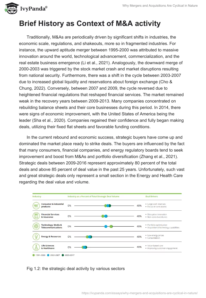 Why Mergers and Acquisitions Are Cyclical in Nature. Page 2