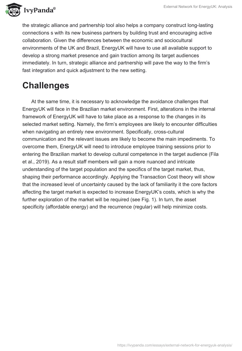 External Network for EnergyUK: Analysis. Page 2