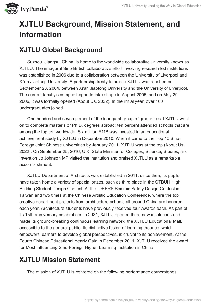 XJTLU University Leading the Way in Global Education. Page 2