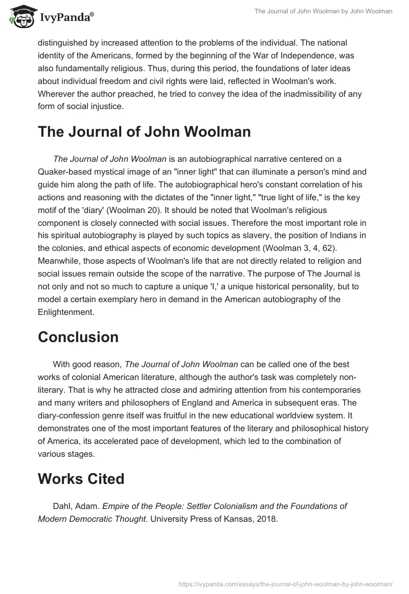 "The Journal of John Woolman" by John Woolman. Page 2