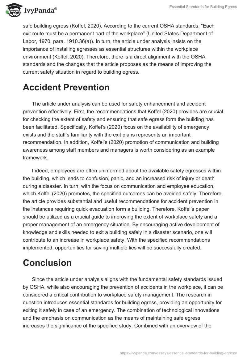 Essential Standards for Building Egress. Page 3