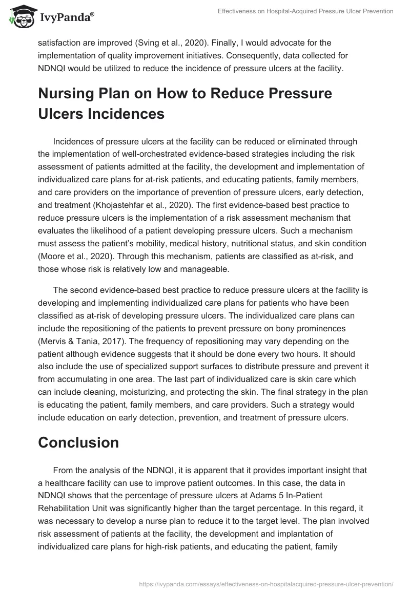Effectiveness on Hospital‐Acquired Pressure Ulcer Prevention. Page 3