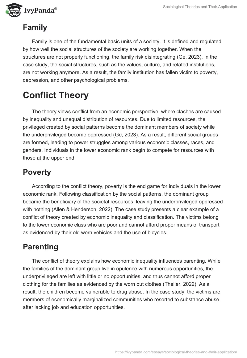 Sociological Theories and Their Application. Page 3