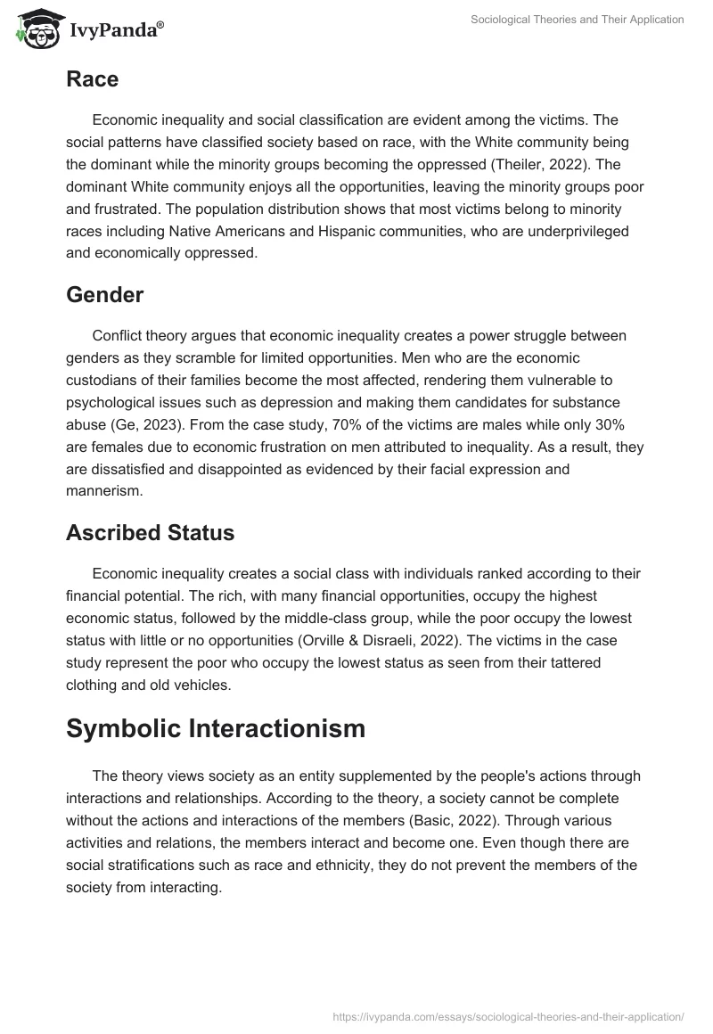 Sociological Theories and Their Application. Page 4