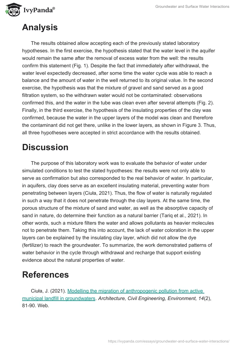 Groundwater and Surface Water Interactions. Page 4