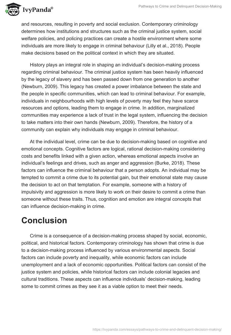 Pathways to Crime and Delinquent Decision-Making. Page 3