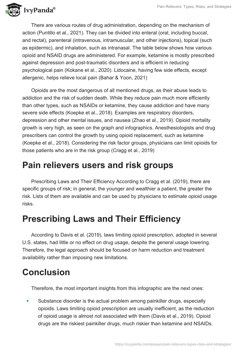 Pain Relievers: Types, Risks, and Strategies. Page 2