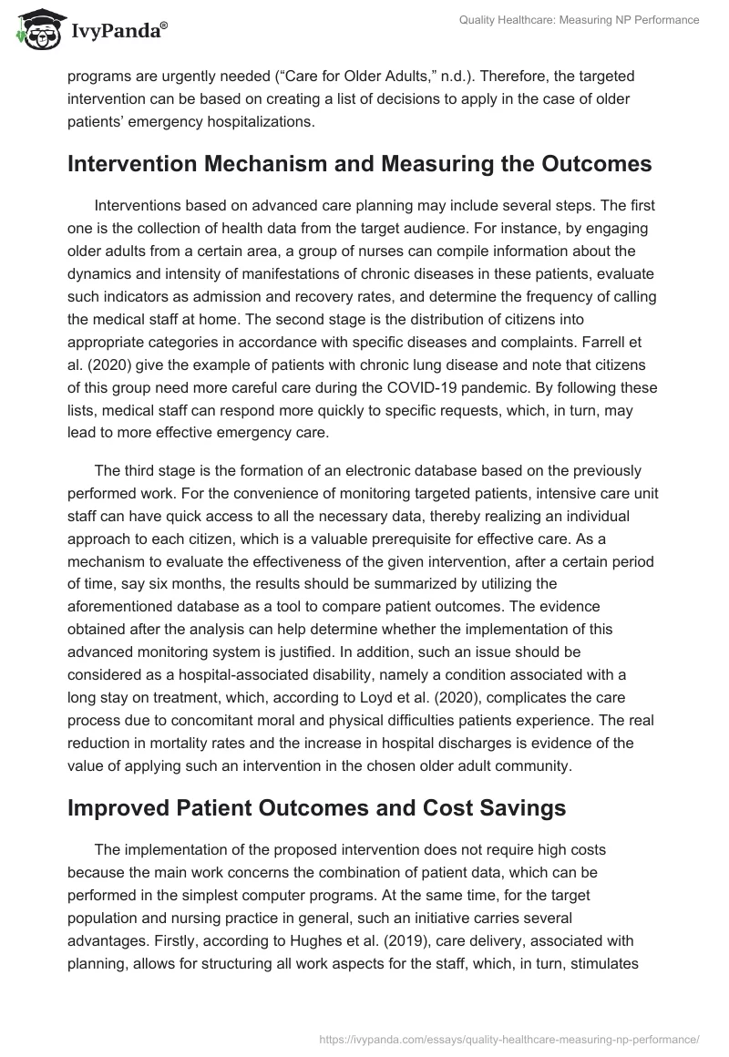 Quality Healthcare: Measuring NP Performance. Page 2