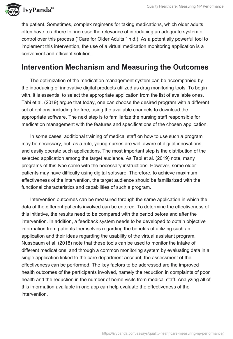 Quality Healthcare: Measuring NP Performance. Page 4