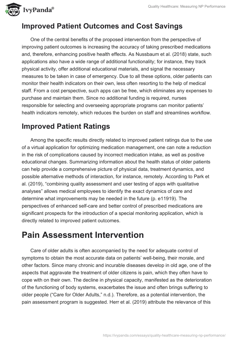 Quality Healthcare: Measuring NP Performance. Page 5