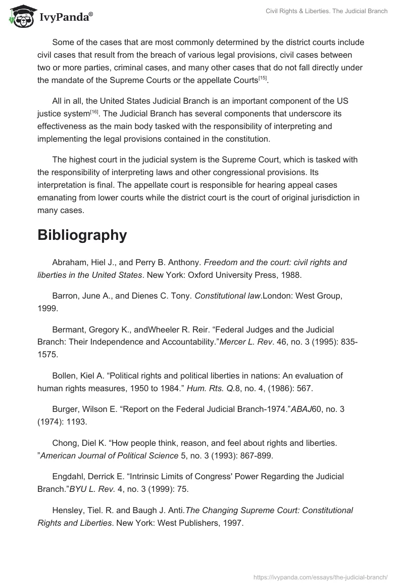 Civil Rights & Liberties. The Judicial Branch. Page 4