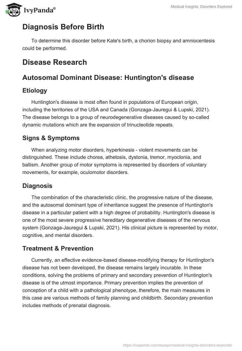 Medical Insights: Disorders Explored. Page 2