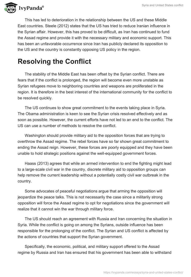 Syria and United States Conflict. Page 3