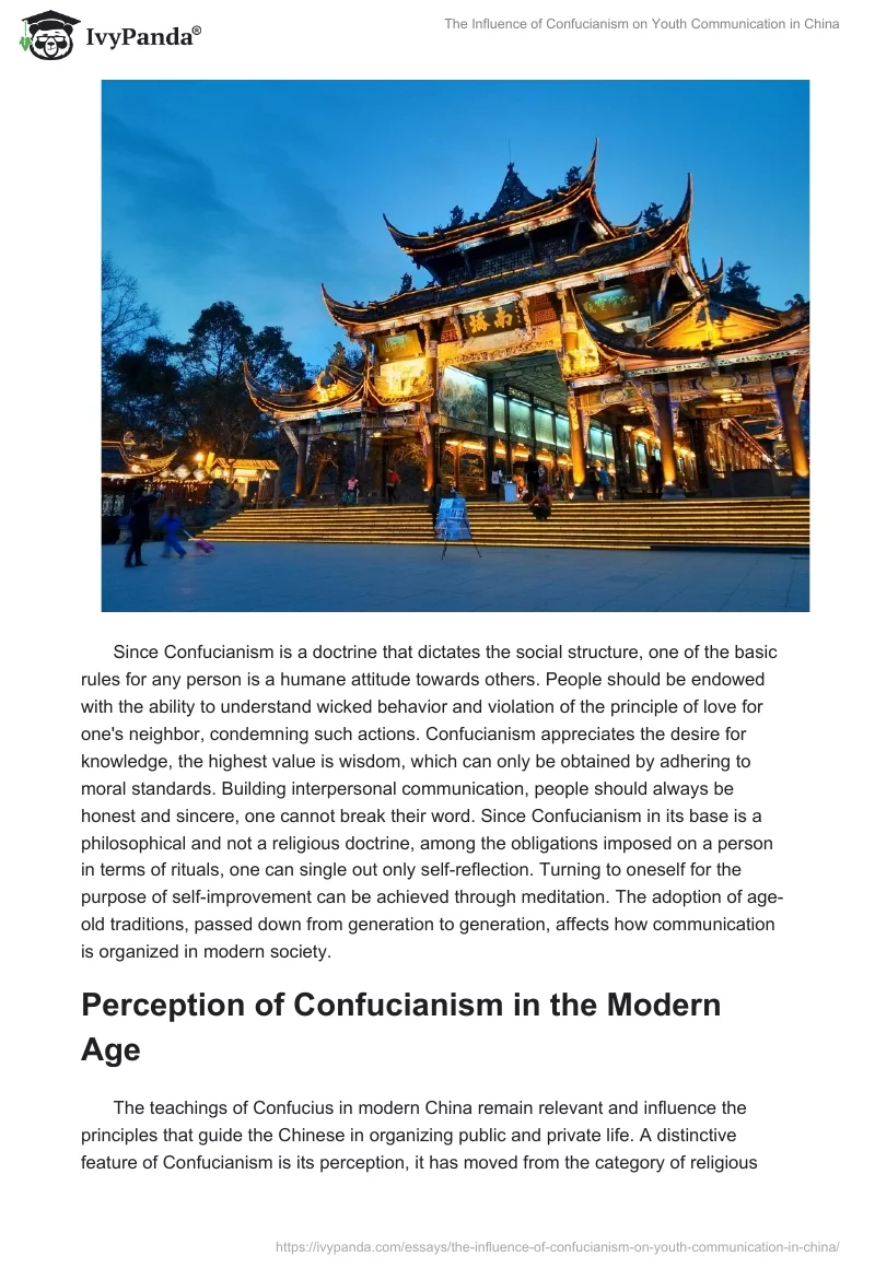 The Influence of Confucianism on Youth Communication in China. Page 2