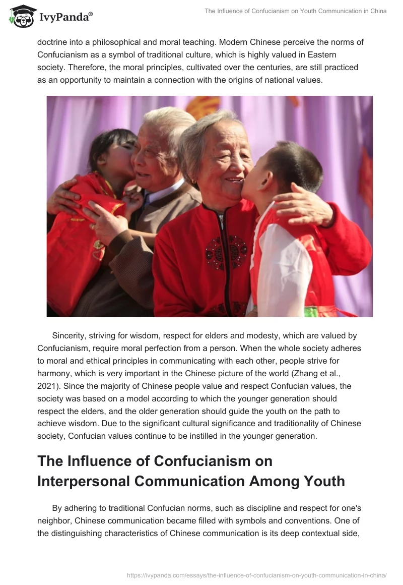 The Influence of Confucianism on Youth Communication in China. Page 3