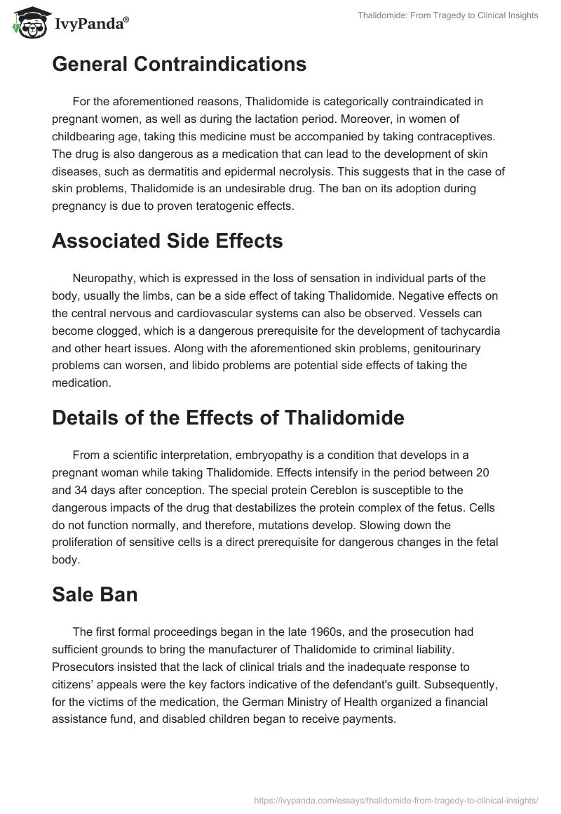 Thalidomide: From Tragedy to Clinical Insights. Page 2