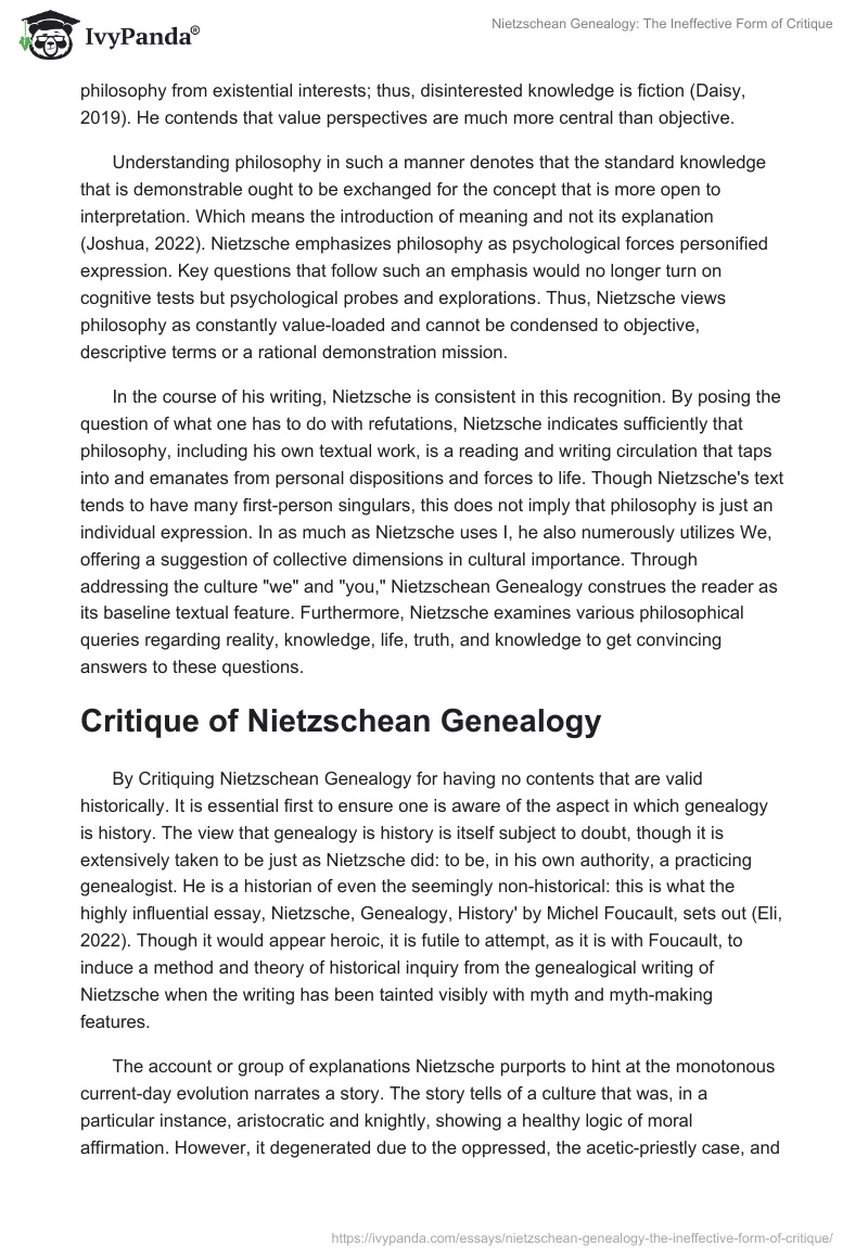 Nietzschean Genealogy: The Ineffective Form of Critique. Page 3