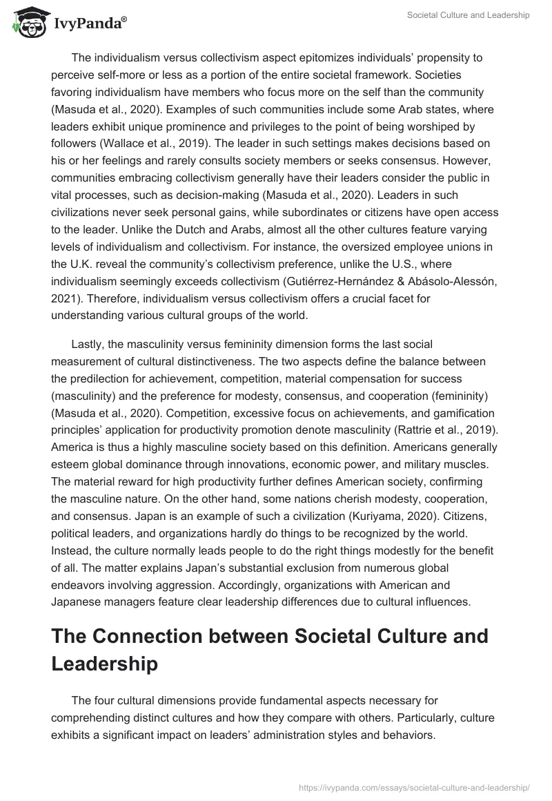 Societal Culture and Leadership. Page 3