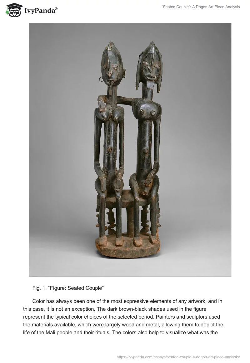 “Seated Couple”: A Dogon Art Piece Analysis. Page 2