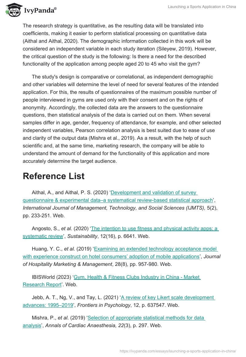 Launching a Sports Application in China. Page 2