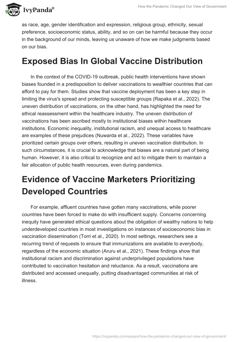 How the Pandemic Changed Our View of Government. Page 2