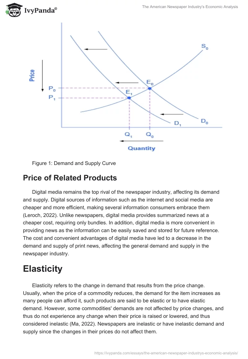 The American Newspaper Industry's Economic Analysis. Page 3