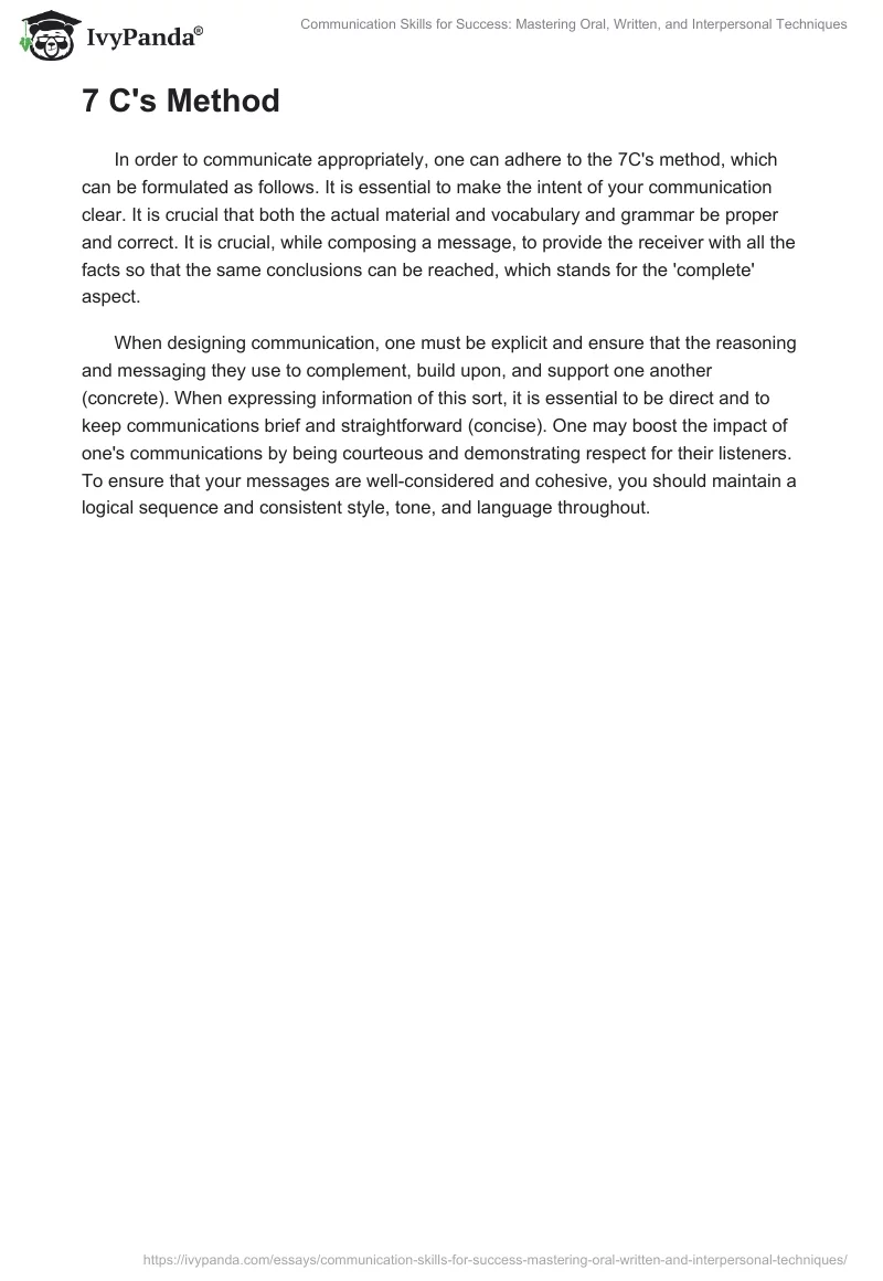 Communication Skills for Success: Mastering Oral, Written, and Interpersonal Techniques. Page 2