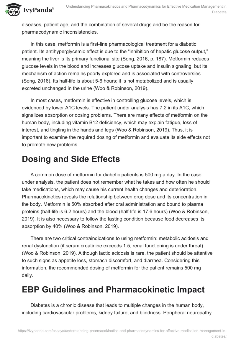 Understanding Pharmacokinetics and Pharmacodynamics for Effective Medication Management in Diabetes. Page 2