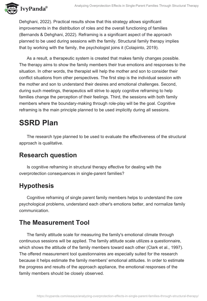 Analyzing Overprotection Effects in Single-Parent Families Through Structural Therapy. Page 2