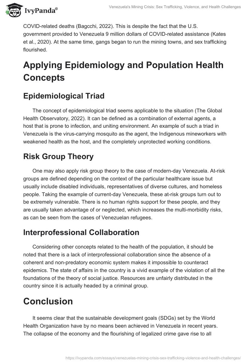 Venezuela's Mining Crisis: Sex Trafficking, Violence, and Health Challenges. Page 2