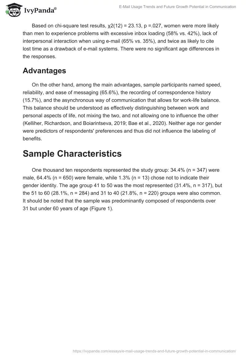 E-Mail Usage Trends and Future Growth Potential in Communication. Page 2