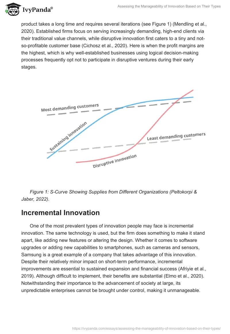 Assessing the Manageability of Innovation Based on Their Types. Page 2