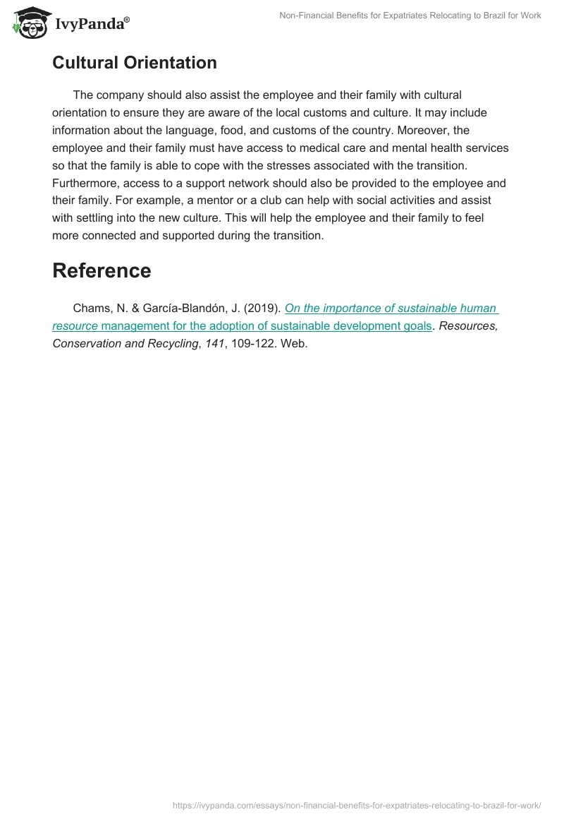 Non-Financial Benefits for Expatriates Relocating to Brazil for Work. Page 2