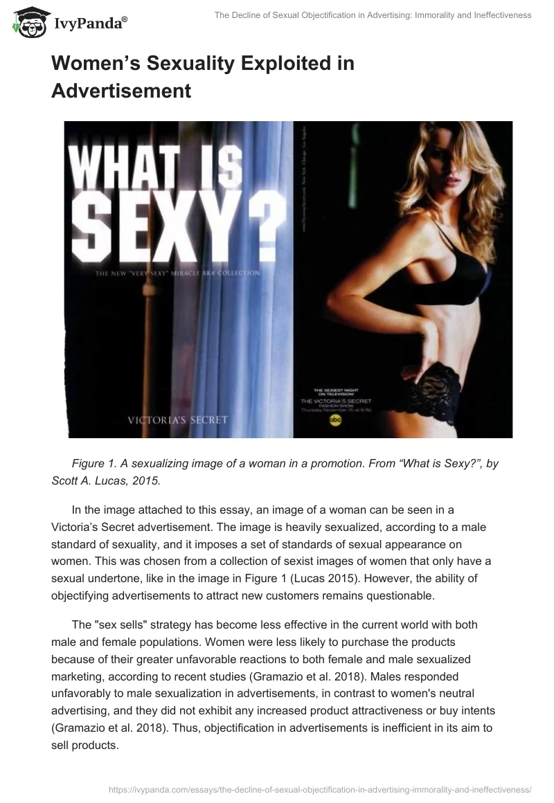 The Decline of Sexual Objectification in Advertising: Immorality and Ineffectiveness. Page 2