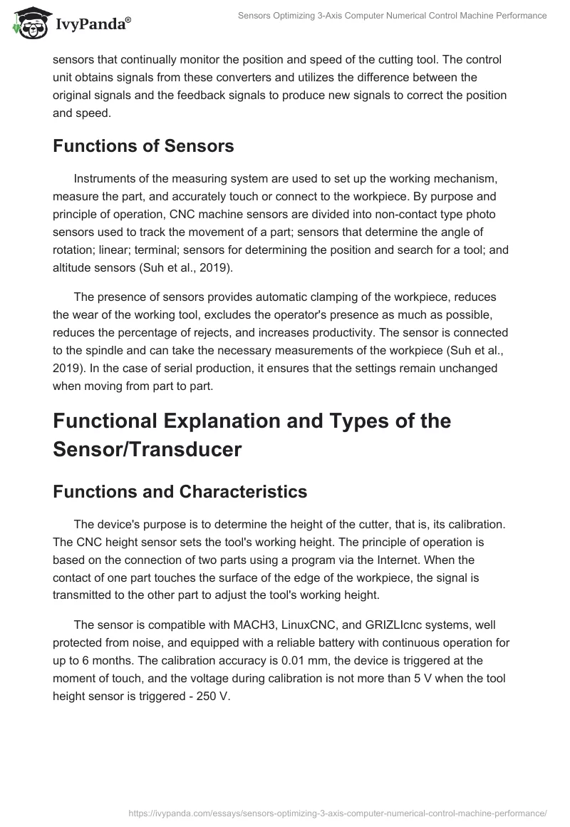 Sensors Optimizing 3-Axis Computer Numerical Control Machine Performance. Page 2