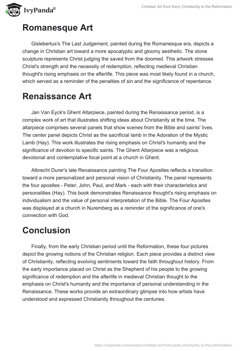 Christian Art from Early Christianity to the Reformation. Page 2