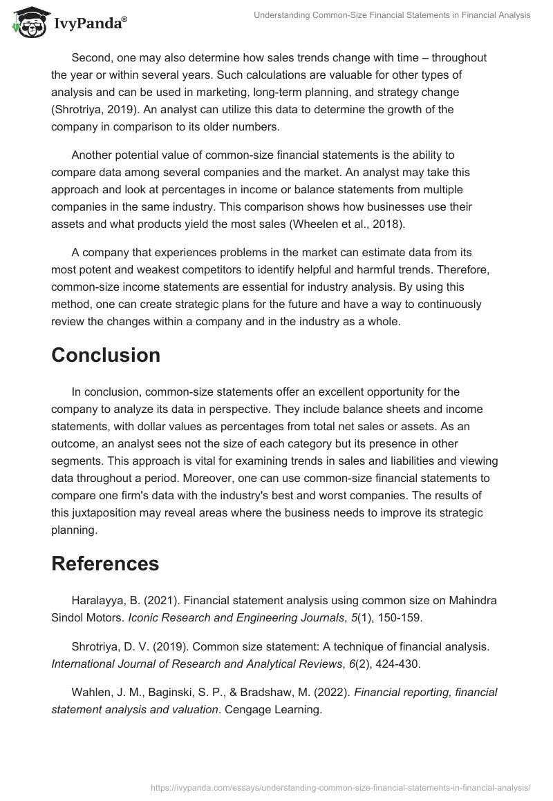 Understanding Common-Size Financial Statements in Financial Analysis. Page 2