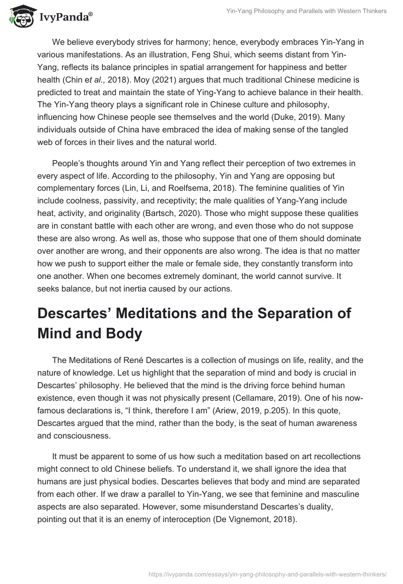 Yin-Yang Philosophy and Parallels with Western Thinkers. Page 2